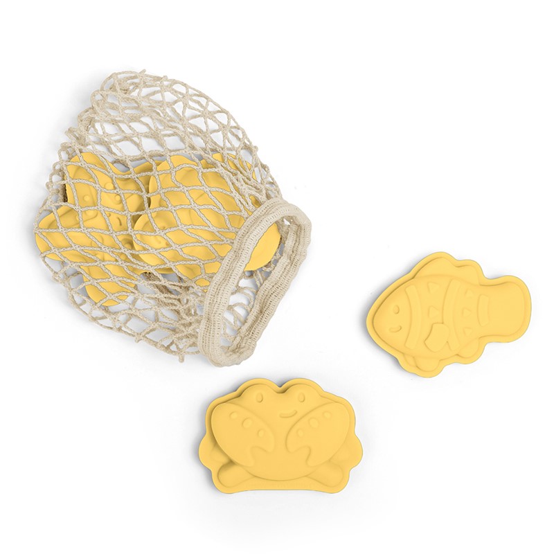 Moldes de silicona para la arena de color amarillo