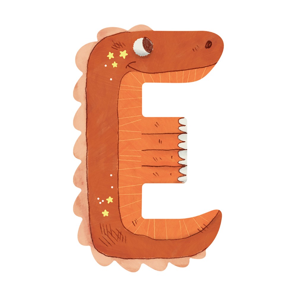 Lletra E Fusta Moulin Roty