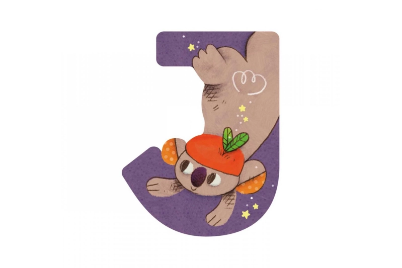 LETRA J DE MADERA MOULIN ROTY