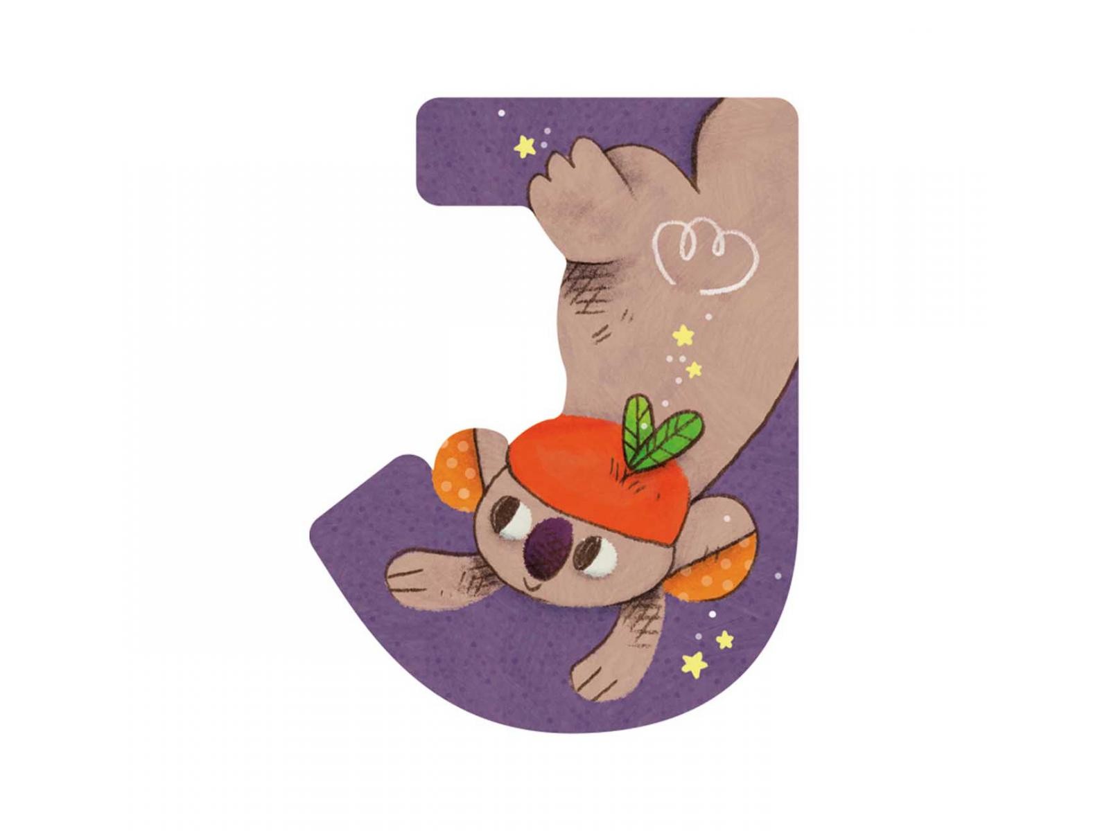 LETRA J DE MADERA MOULIN ROTY