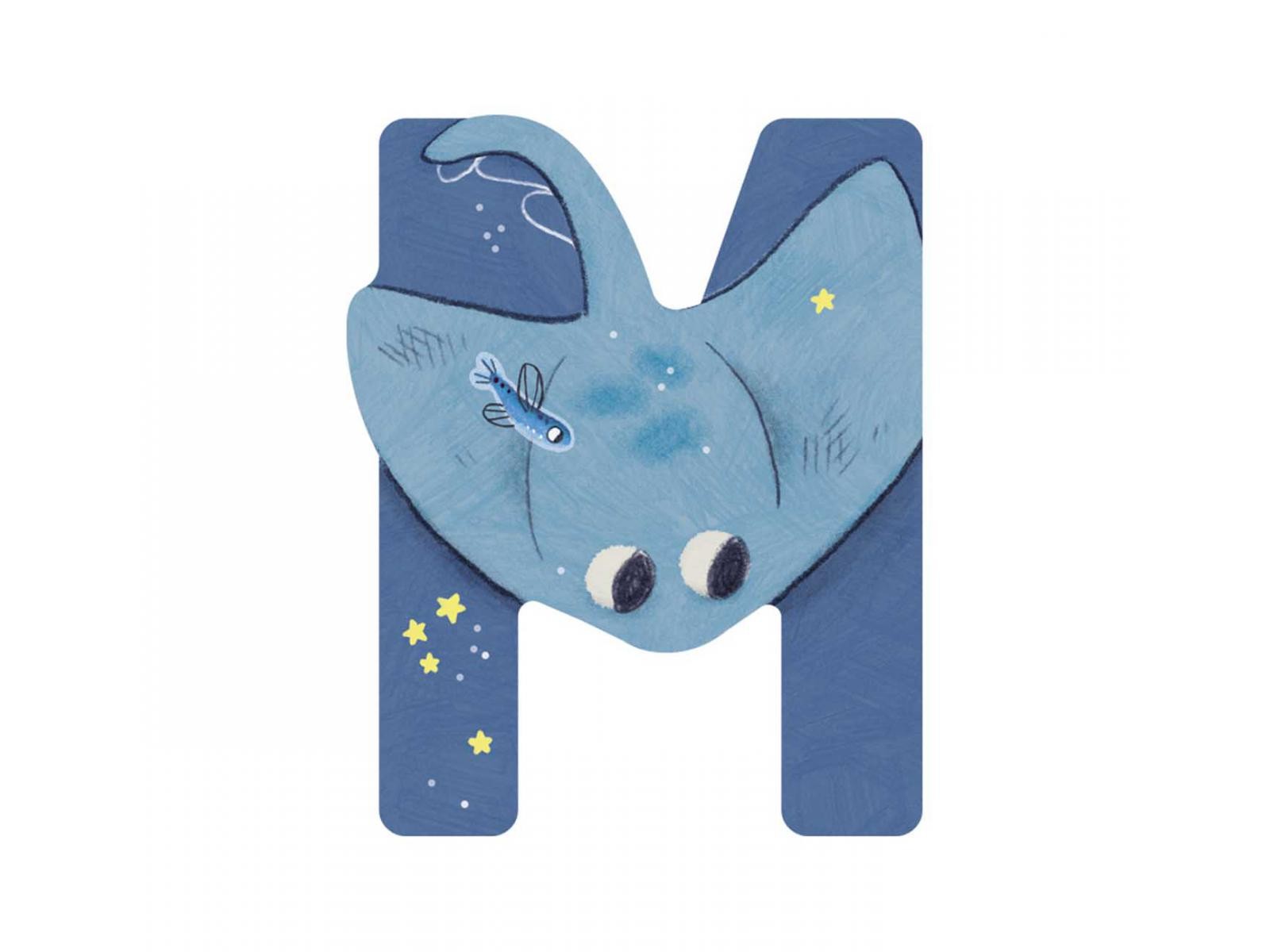 LLETRA M BLAVA FUSTA MOULIN ROTY