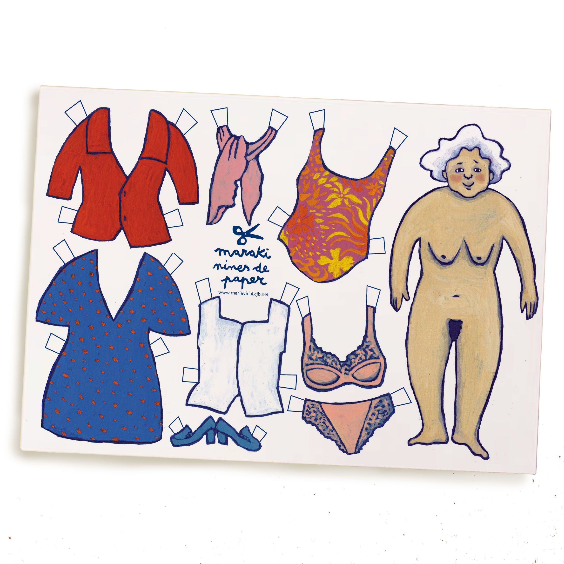 Muñeca recortable Dolors