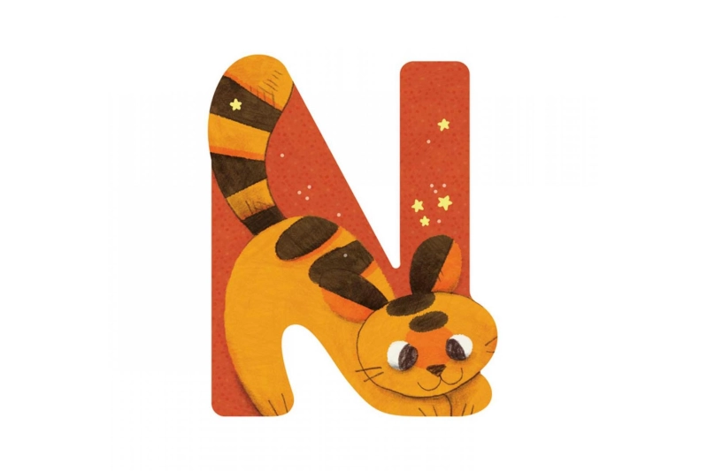 LLETRA N VERMELLA FUSTA MOULIN ROTY