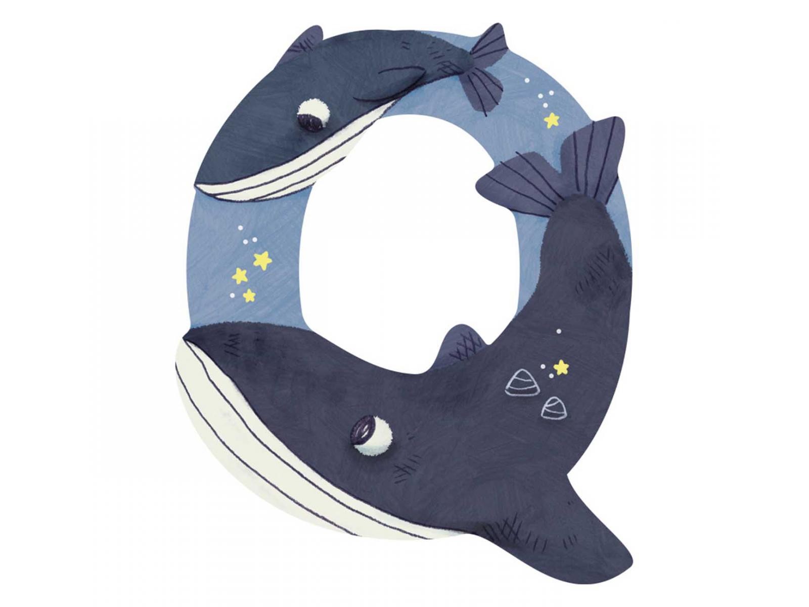 LETRA Q DE MADERA MOULIN ROTY