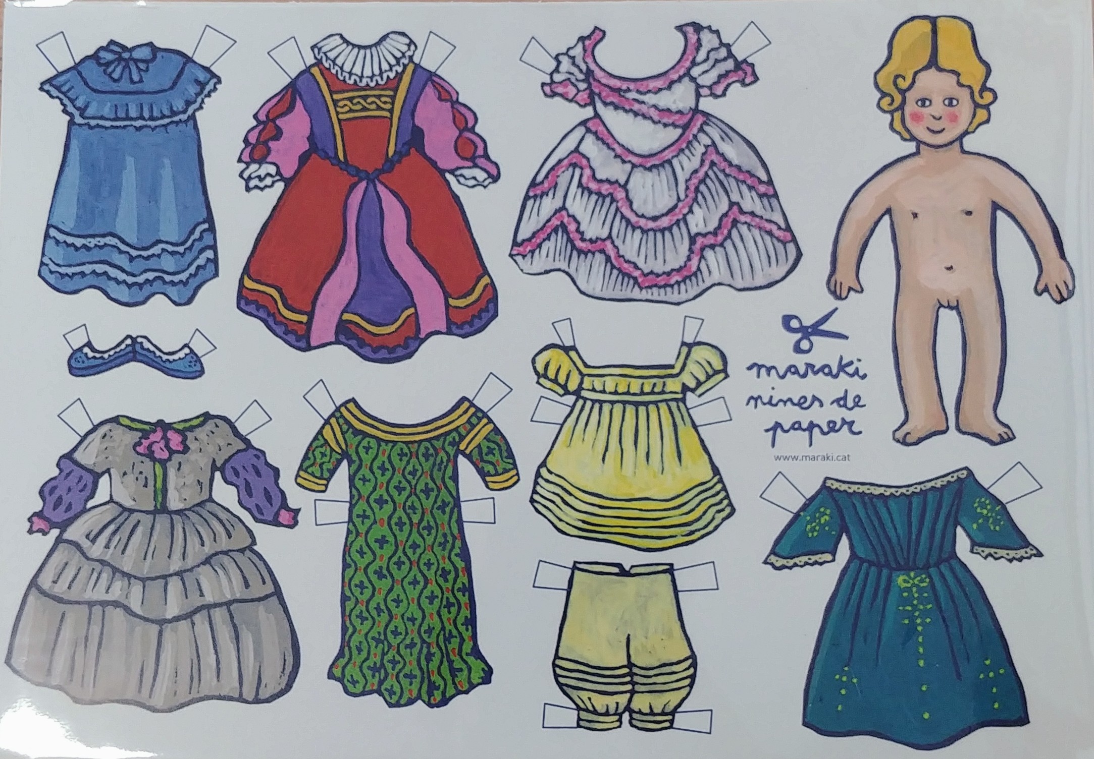 MUÑECA RECORTABLE ANNA