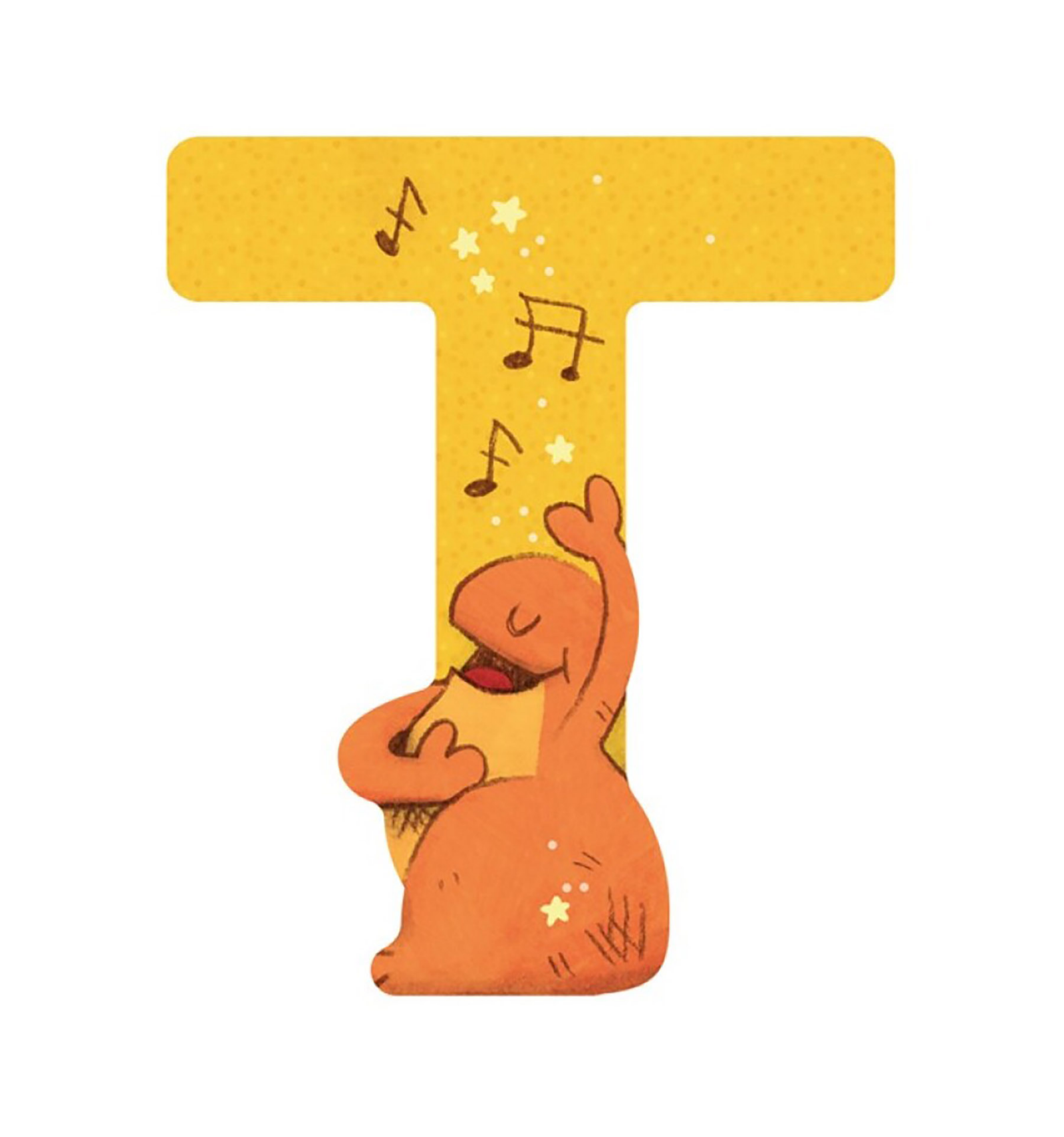 Lletra T marro de fusta Moulkin Roty