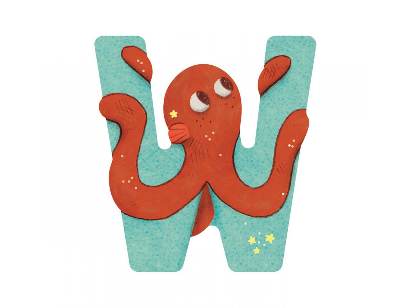 LETRA V DE MADERA MOULIN ROTY