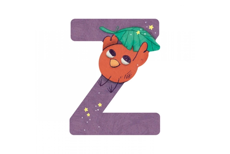 Letra Z de madera Moulin Roty