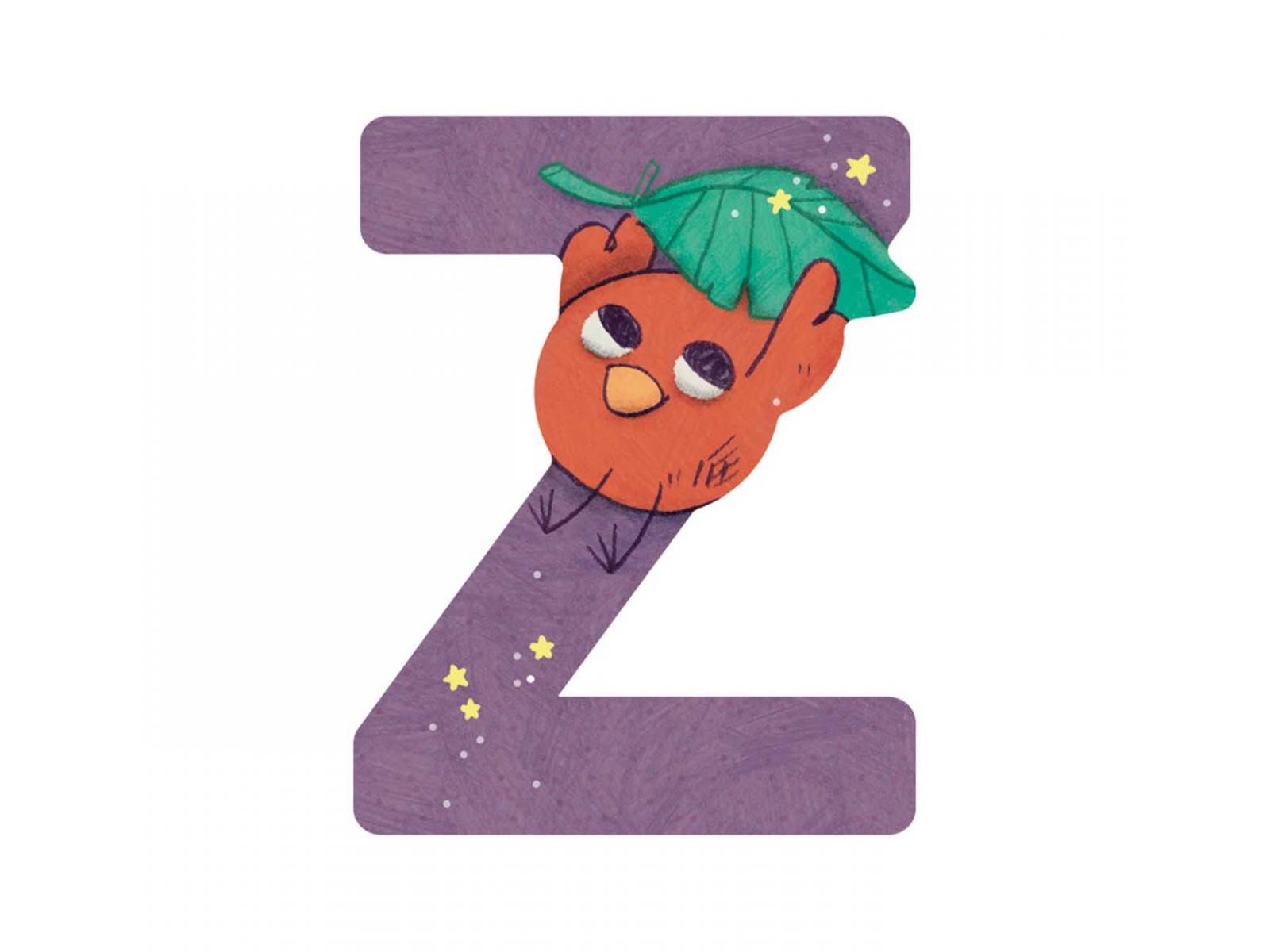 Letra Z de madera Moulin Roty