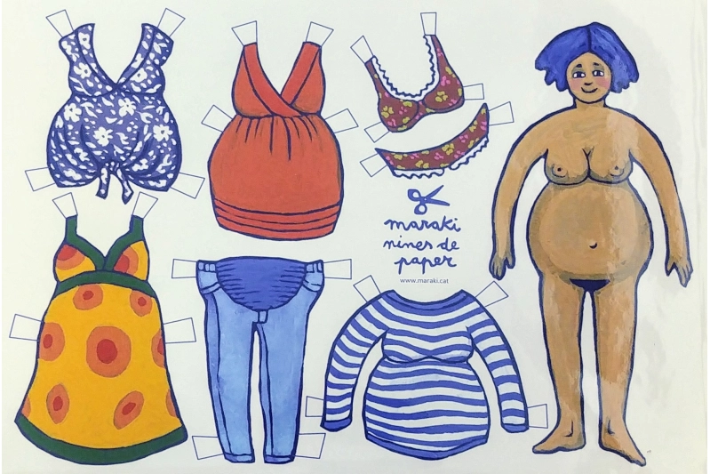 Muñeca recortable Laia