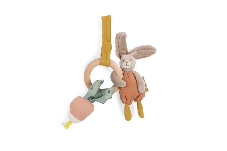 Sonajero anilla madera Conejo, Trois petits lapins