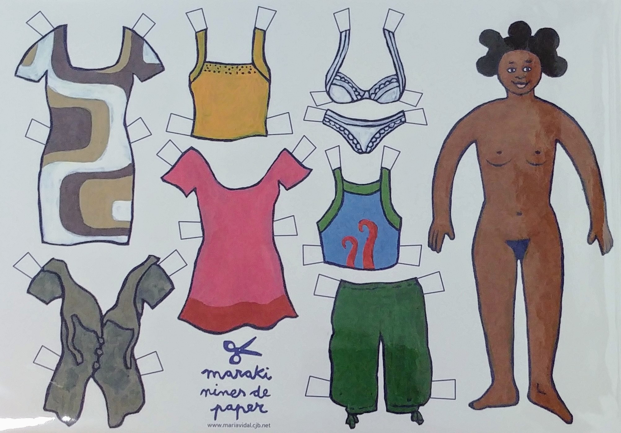 Muñeca recortable Sira