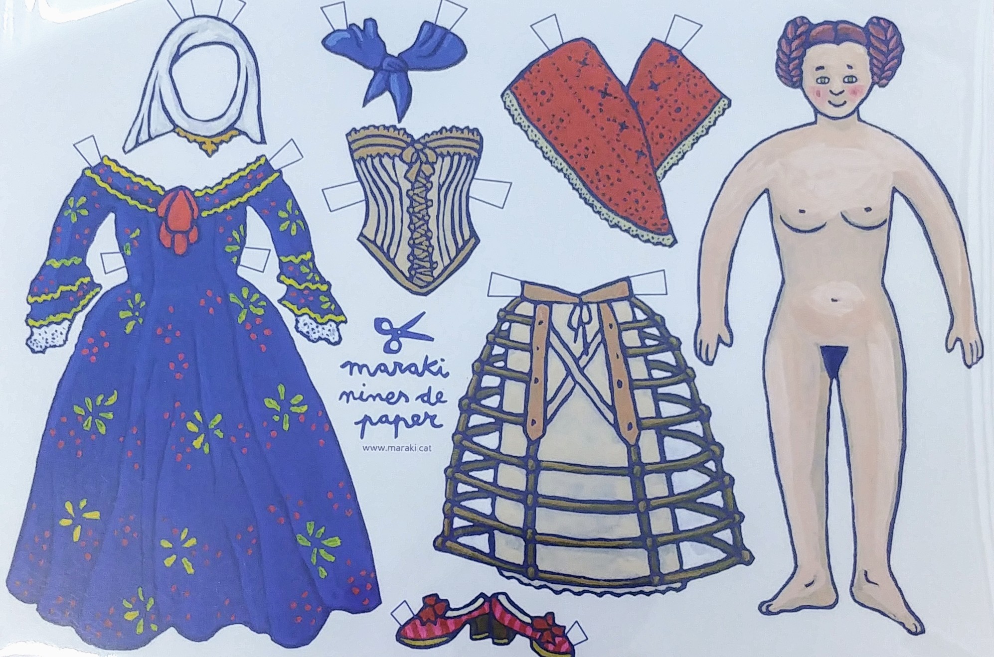 Muñeca recortable Lola