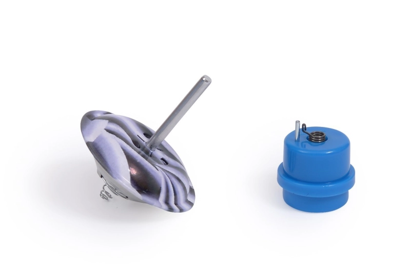 Peonza Saltarina pequeña maravilla azul