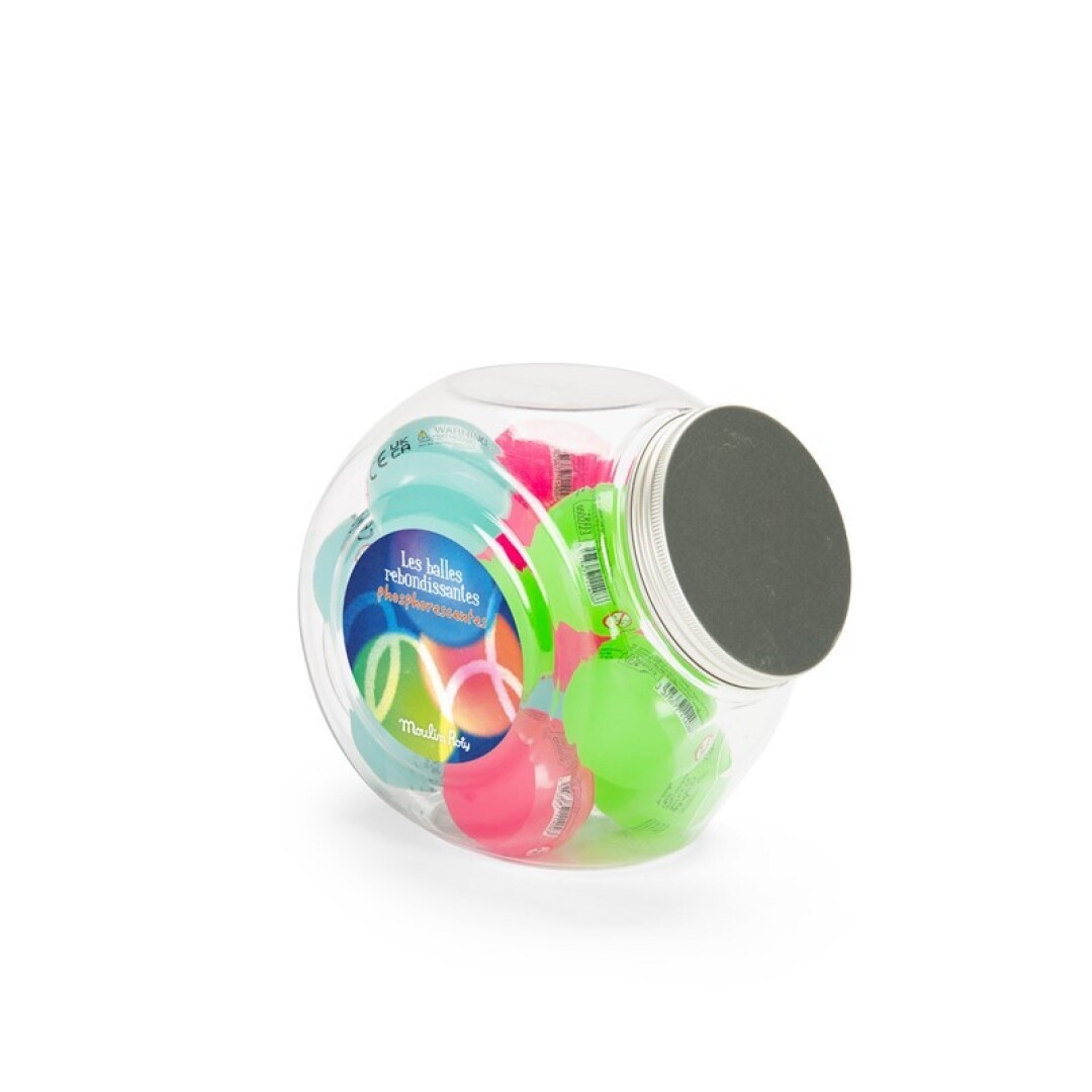 Pilota saltarina fluorescent blava Moulin Roty