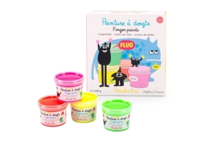Tubos de pintura para dedos fluorescentes Schmouks
