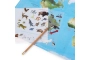 Mapamundi de Calcomanías Animales del Mundo