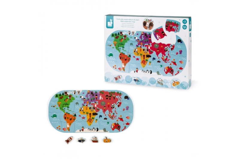 Puzle Mapamundi per al bany