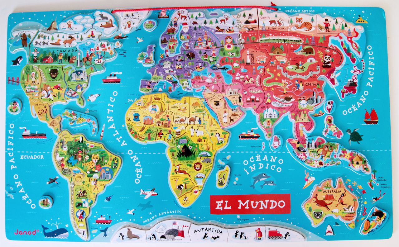 Mapa del món magnètic