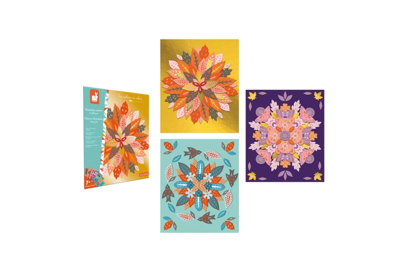 Mandala de la natura - 3 cuadros