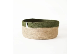 CESTA REDONDA FRANJA VERDE THE DIDA