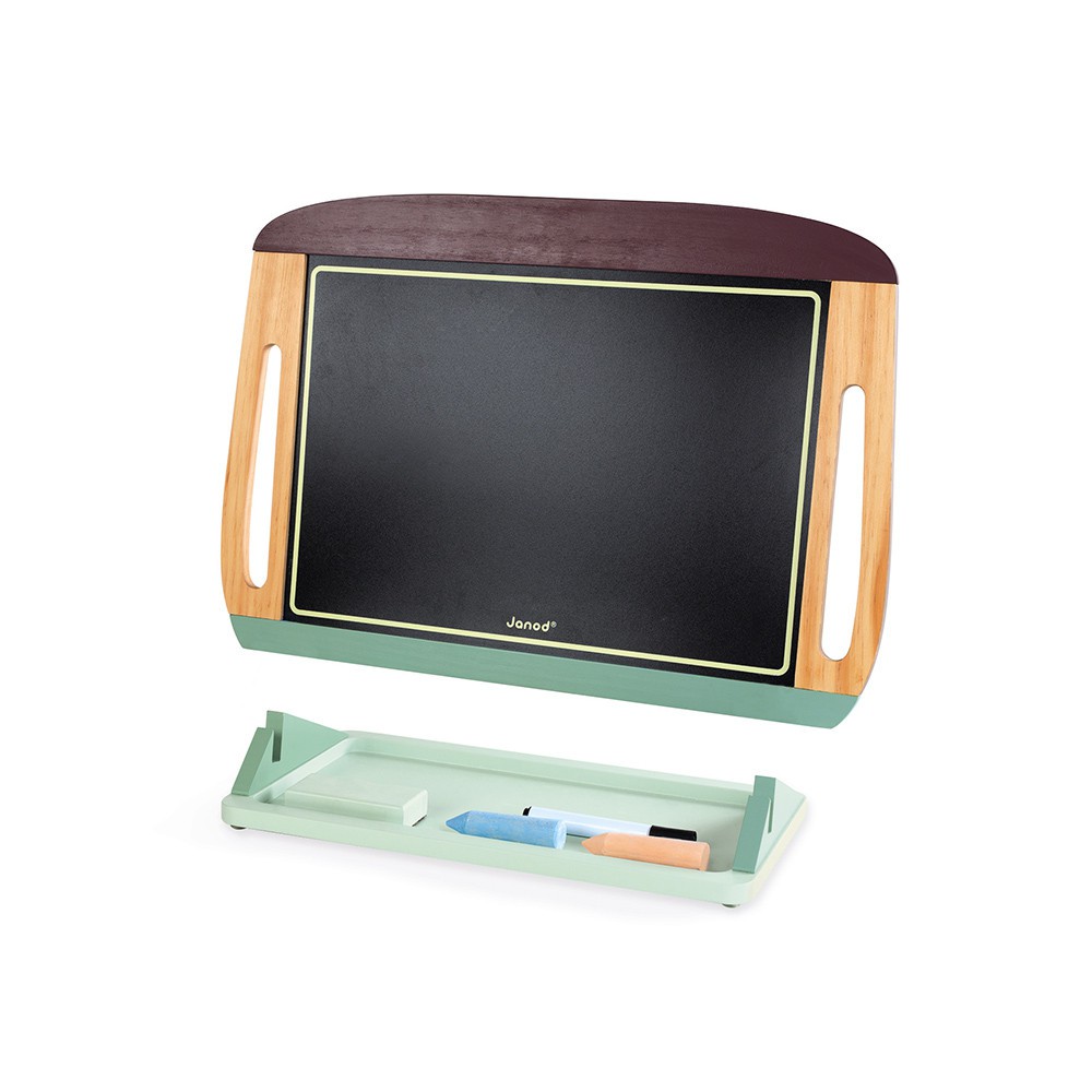 PIZARRA DOBLE DE MADERA CON ACCESORIOS