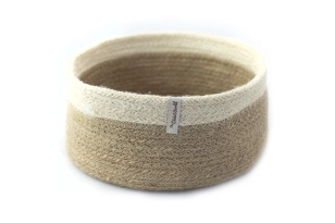 CESTA REDONDA FRANJA BLANCA THE DIDA