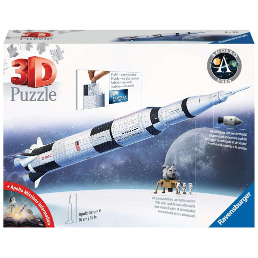 3D Puzzle Apollo Saturn V Rocket