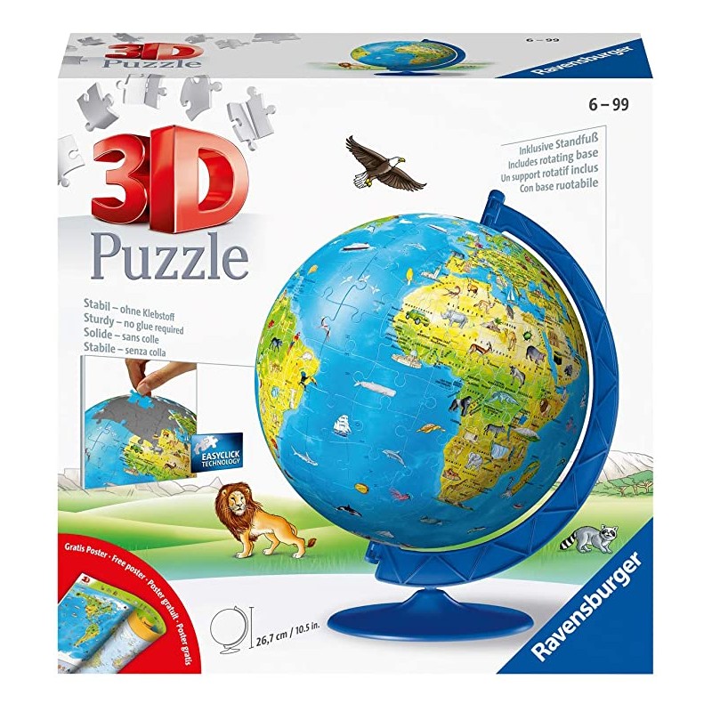 Puzzle 3D Globo Terraqüi - 180 peces