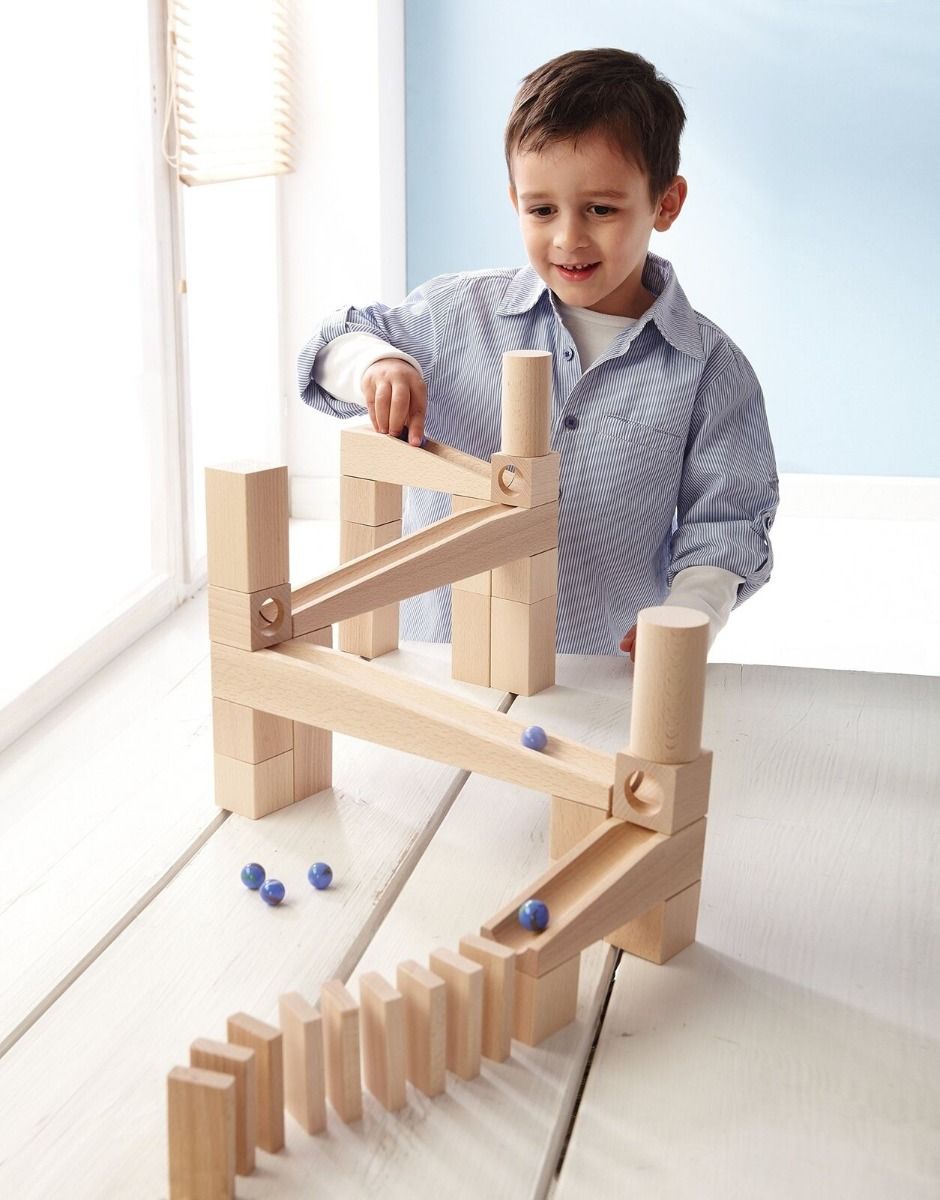 Circuit de fusta tobogan de boles