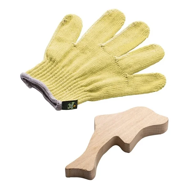 Set de guant per tallar la fusta