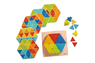 Juego de composición triángulos