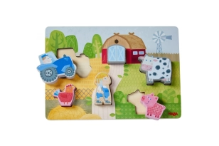 Puzle de madera en la granja