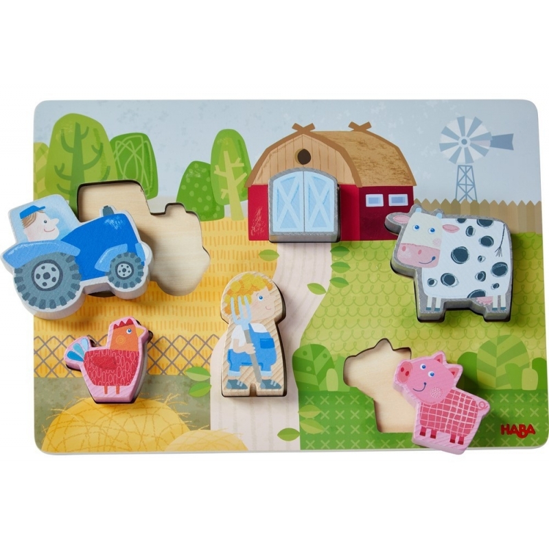 Puzle de fusta a la granja