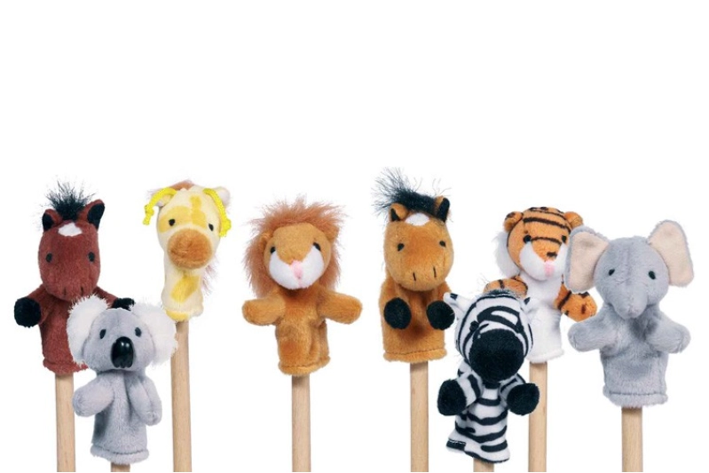 Titella de dit animal salvatge