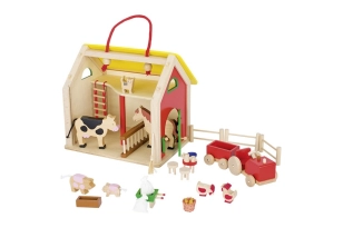 Granja portàtil amb accessoris