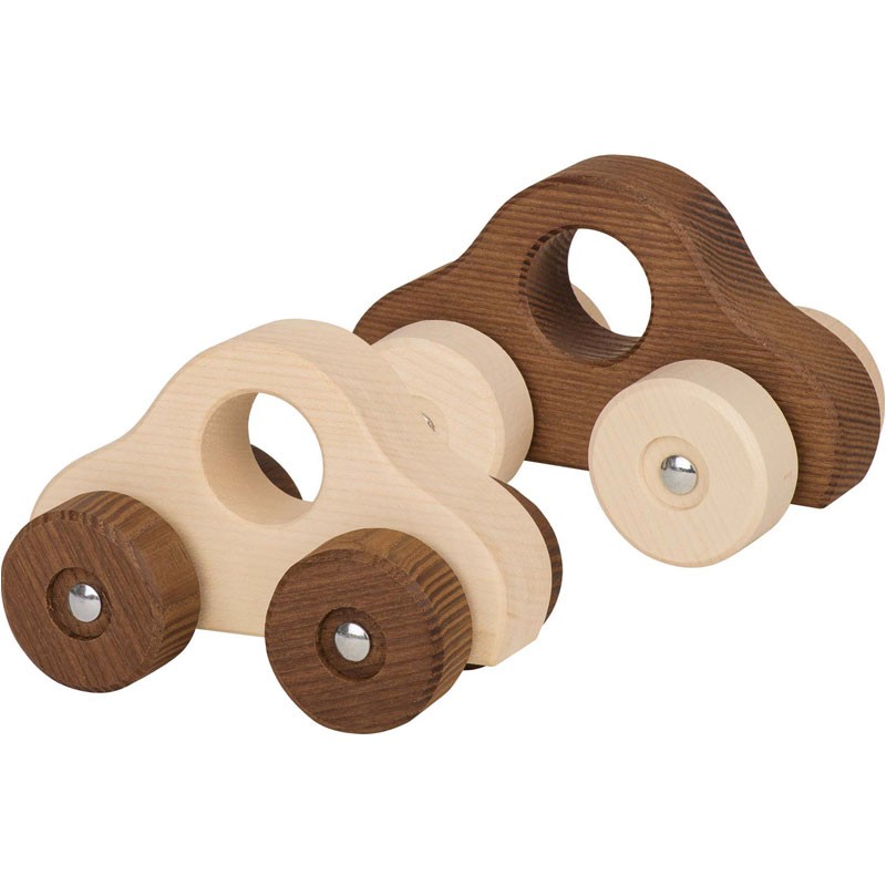 Coche de madera Goki Nature