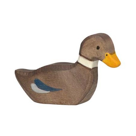 Pata nadando de madera