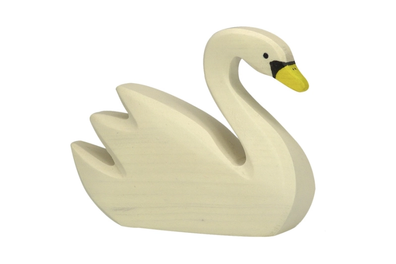 Cisne nadando Holztiger
