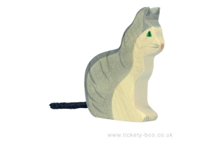 Gato sentado Holztiger