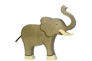Elefant trompa aixecada gran Holztiger
