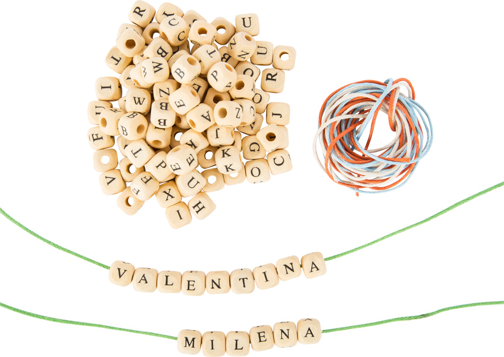 Kit de letras para ensartar