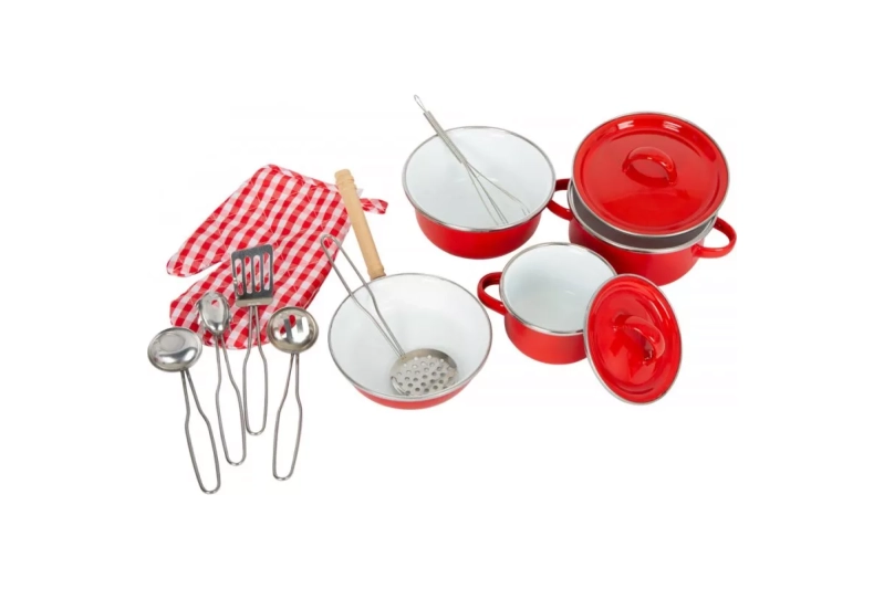 Bateria de cocina roja