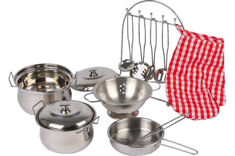 Batería de cocina con colgador