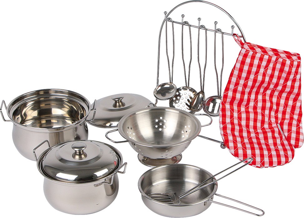 Batería de cocina con colgador