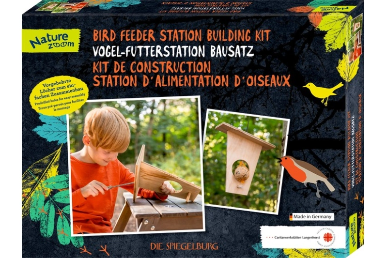 Kit de construcción de alimentadora para pájaros