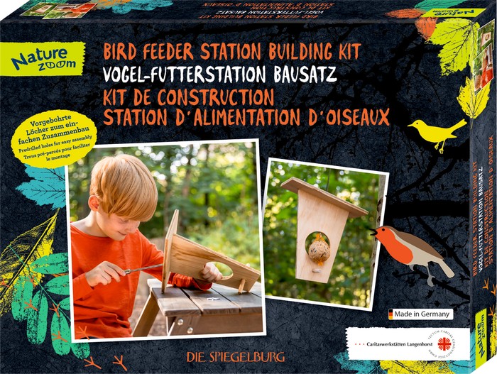 Kit de construcción de alimentadora para pájaros