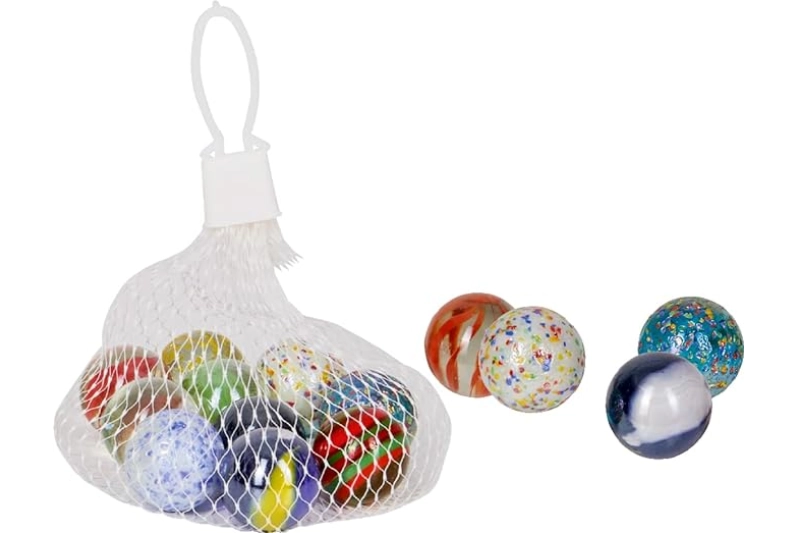 Bales de cristall acolorides grans