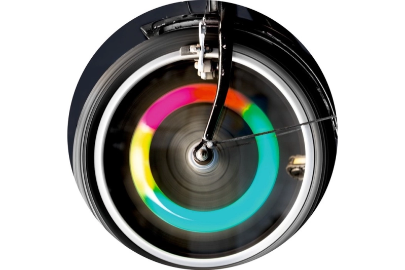 Llum per roda de bicicleta arc de Sant Martí