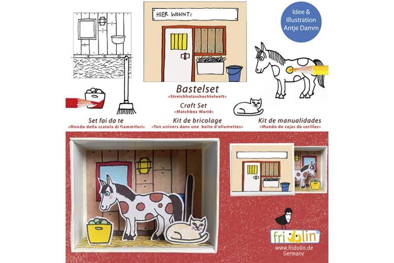 Kit de manualitats. Cavall a l'estable